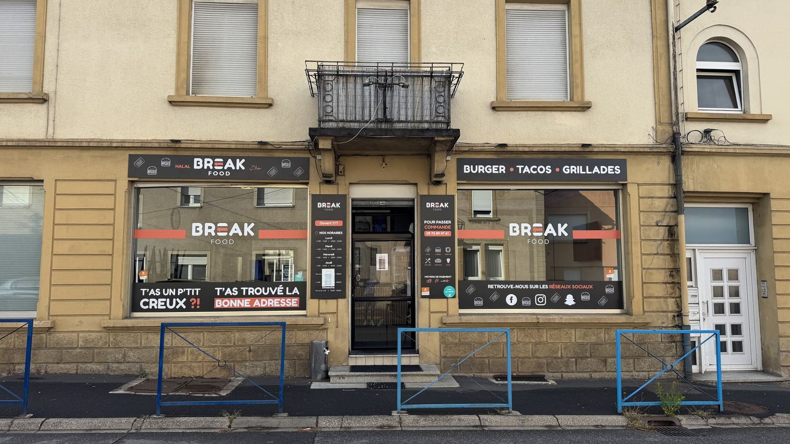La façade de Break Food, à Hayange.